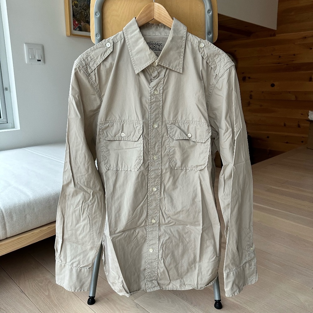 Banana Republic Khaki button down Shirt